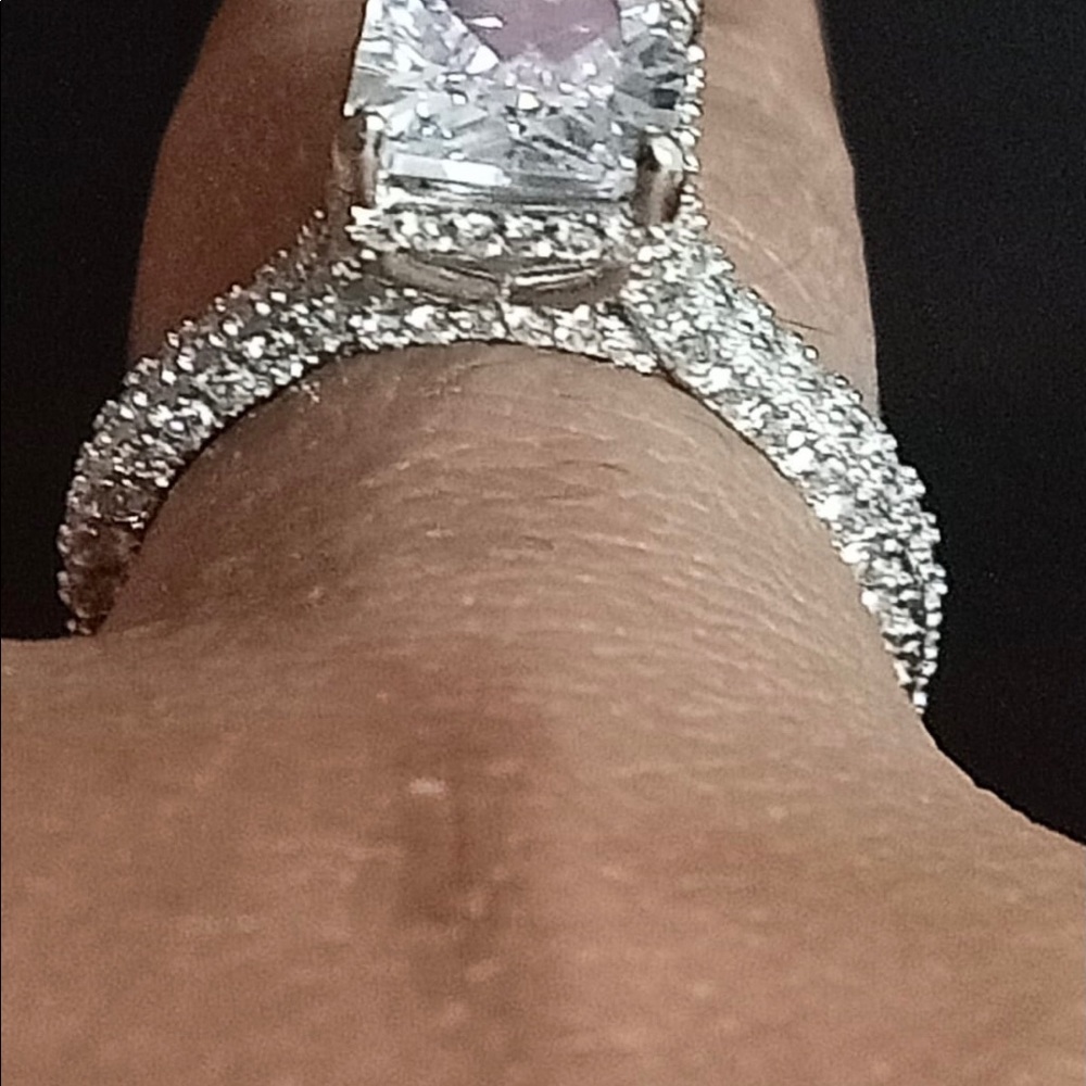 Engagement Ring Sterling Silver - image 3